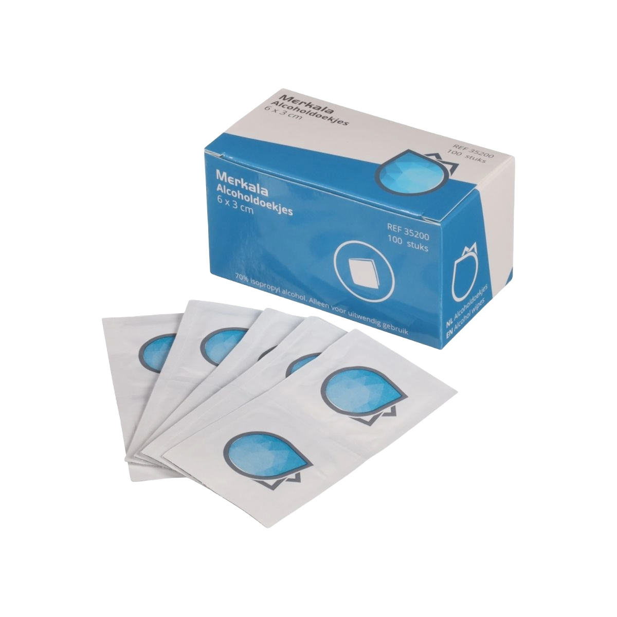 Alcoholdoekjes voor desinfecteren - 10 stuks