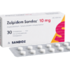 Zolpidem van Sandoz verpakking